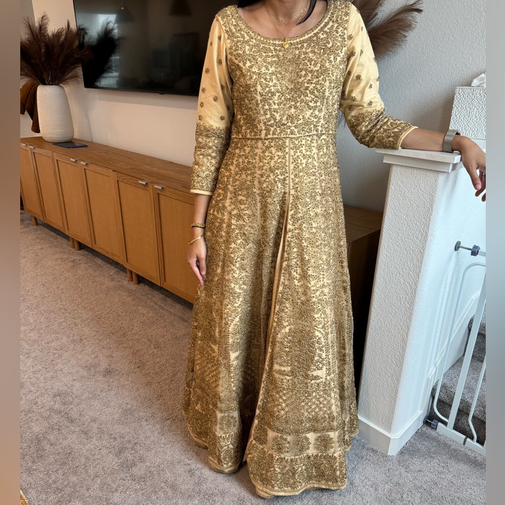 MKP | Jewel adorned Gold Anarkali